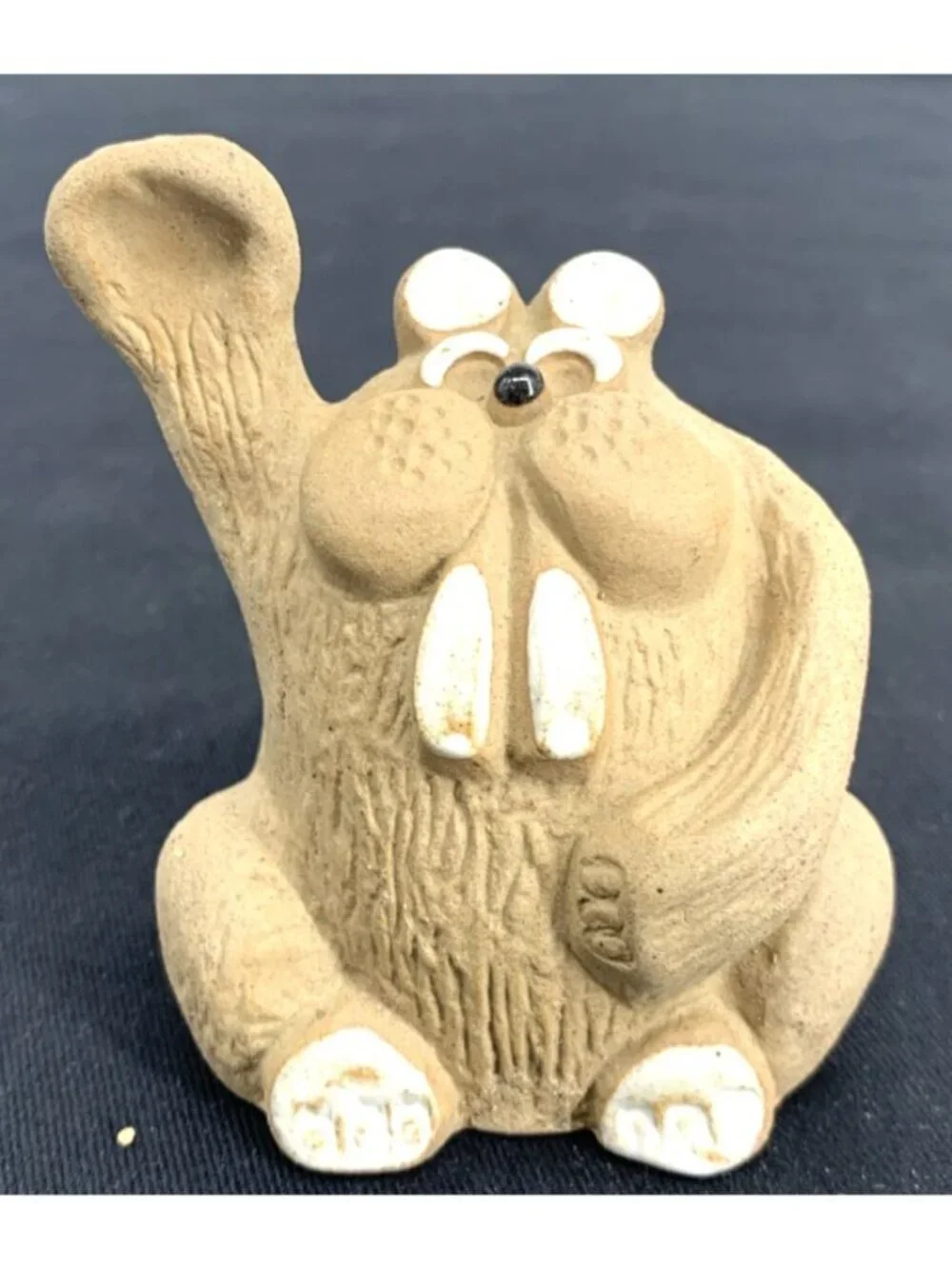 The Clay Menagerie Igor the Beaver Figurine Ceramic 3 1/2